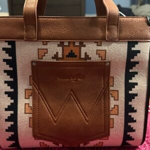 Wrangler Tan and Black Patterned Tote